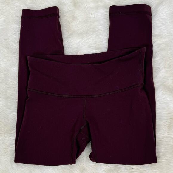 Lululemon Wunder Under Crop Plum Legging Size 4 - Picture 1 of 10